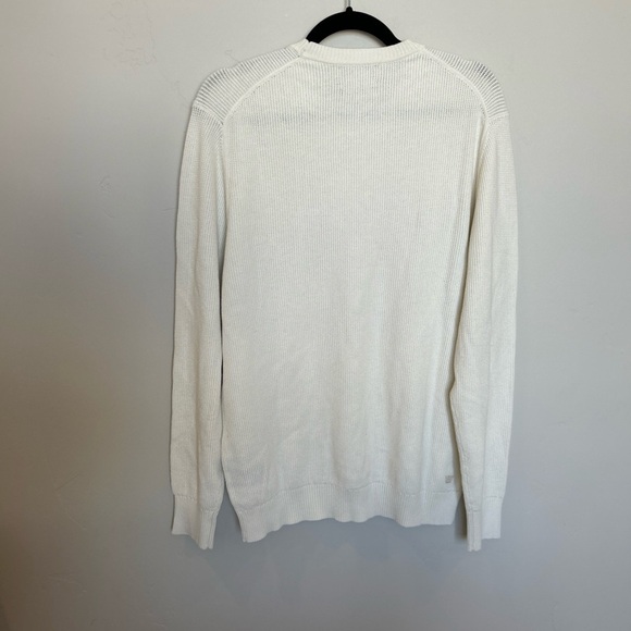 Men’s Mack Weldon Tech Linen Sweater, Ivory, Medium - Picture 7 of 8